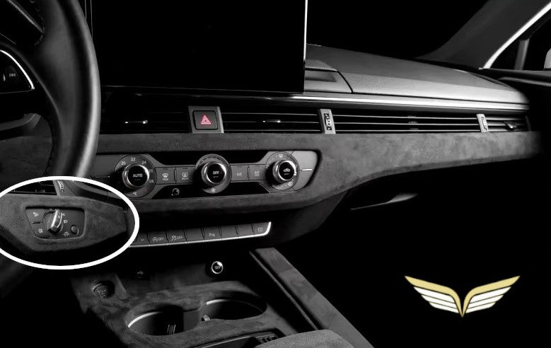 Audi Alcantara Dashboard Zierleiste Schwarz Black