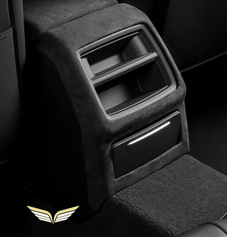 Audi Alcantara Interior Overlay Schwarz Black Dashboard Mittelkonsole