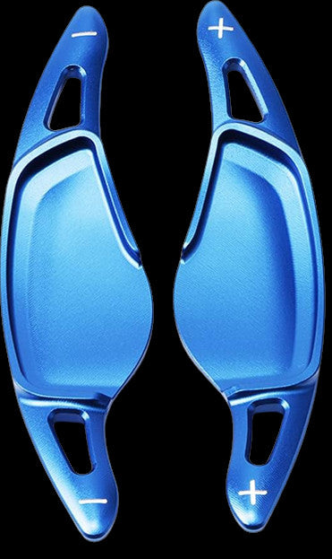 Blaue Aluminium Schaltwippen für BMW