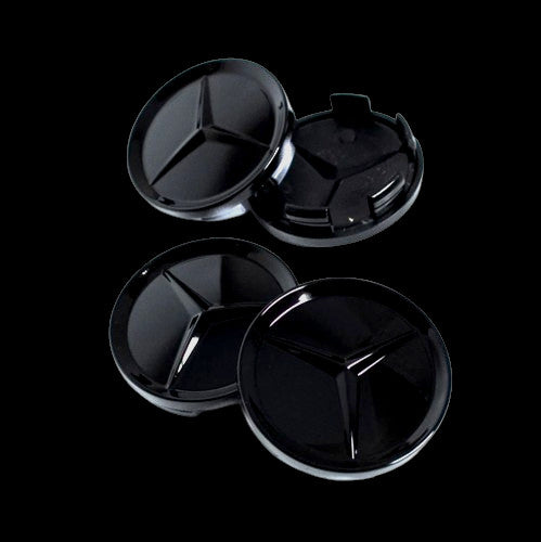 Mercedes Benz Radkappennaben Schwarz