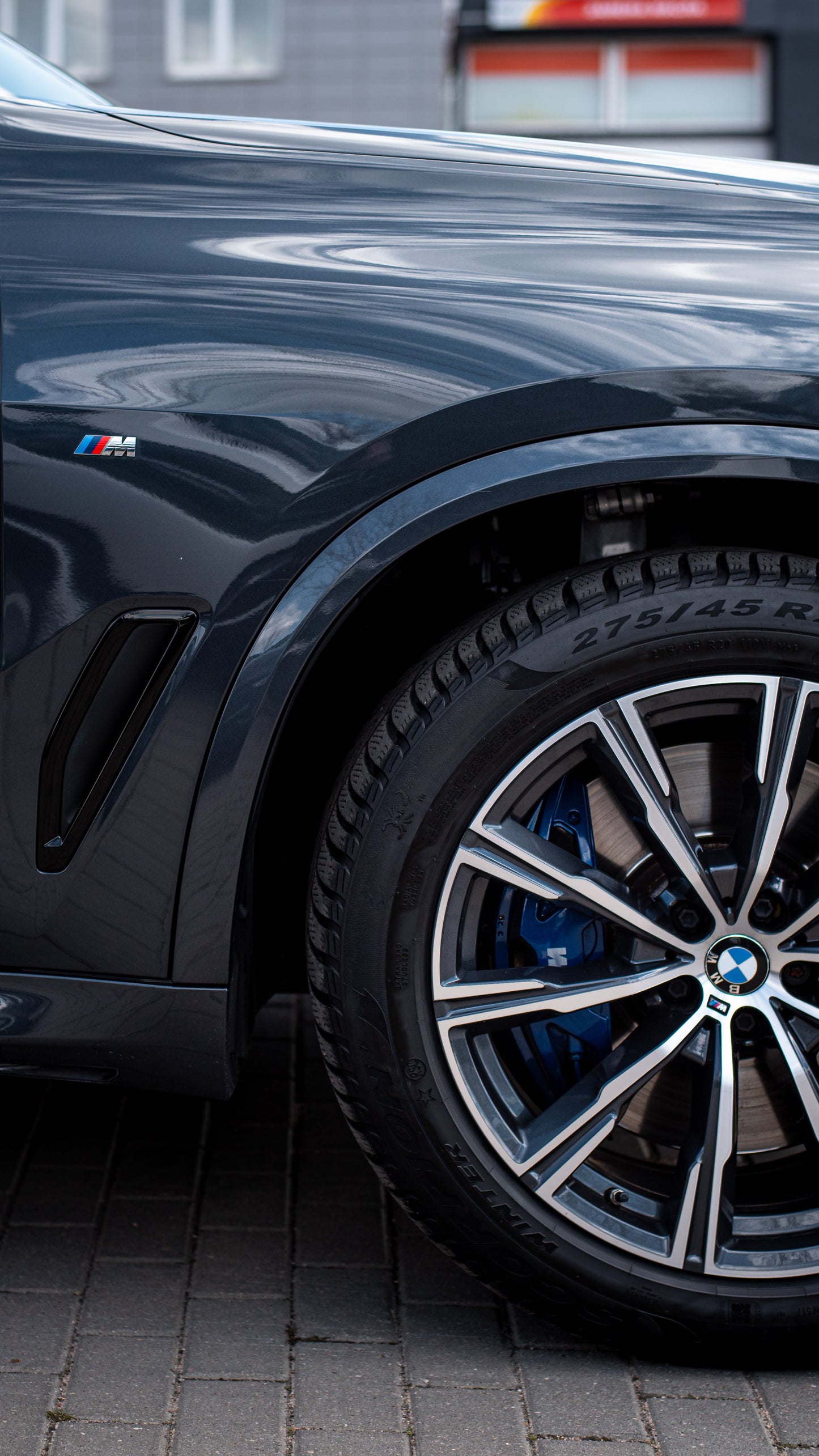 BMW M Kotflügel Emblem Silber