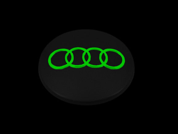 Radkappennaben 8D0 60mm Matt für Audi