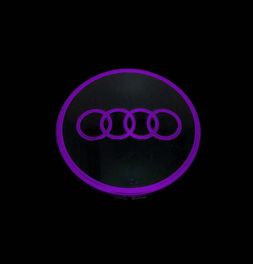 Radkappennaben 68mm Purple für Audi