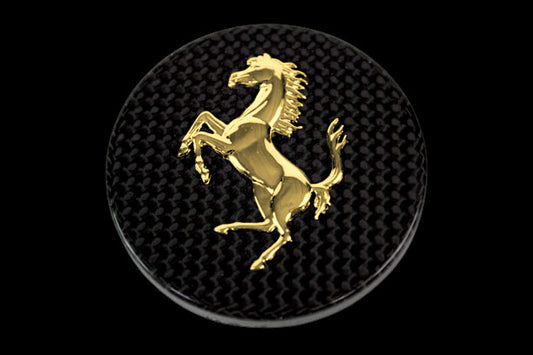 Ferrari Original 70001379 Radkappennabe Carbon 24ct Gold