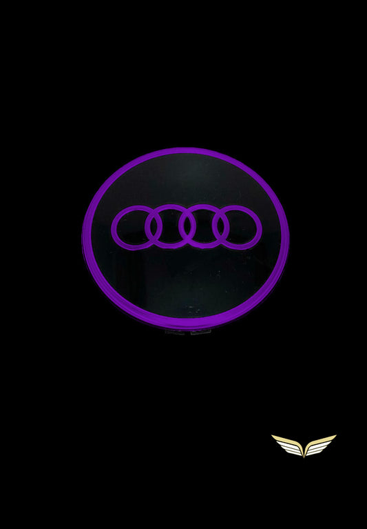 Original Audi Radkappennaben Lila Midnight Purple