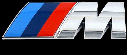 BMW M Emblem Silber