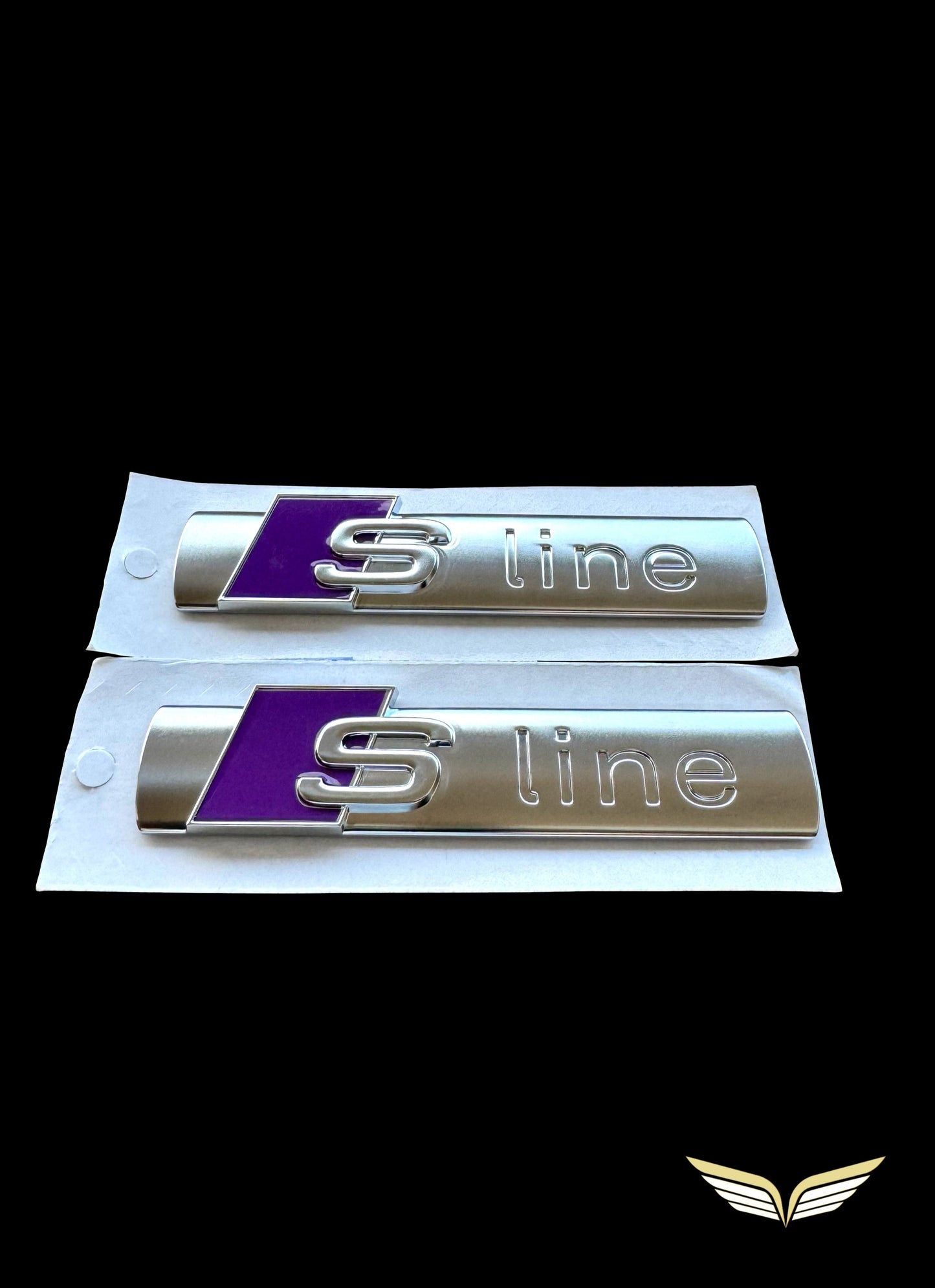 Original Audi_Sline Emblem 8N0 853 601 A Chrom Midnight Purple