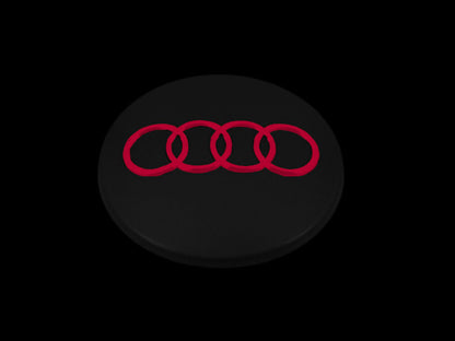 Radkappennabe Rot-Schwarz Matt 8D0 601 170 für Audi
