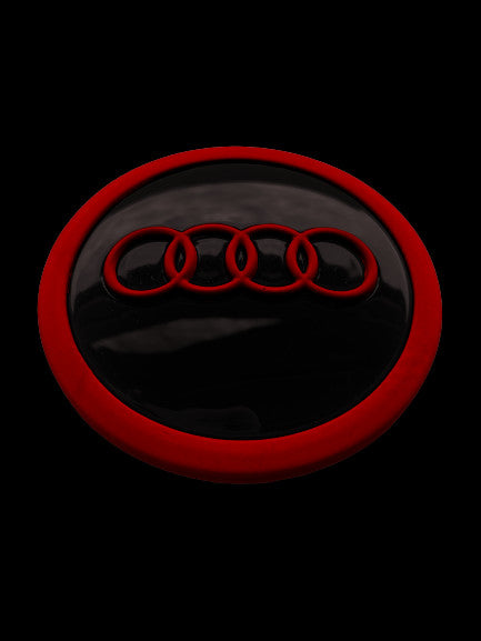 Radkappennaben Red 69mm 8T0601170A für Audi